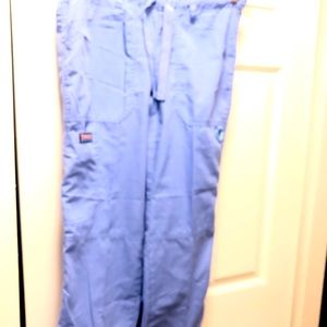 Cherokee Scrubs Women's Light Blue Cargo Pants Cherokee Luxe Jr. Fit Size XXS